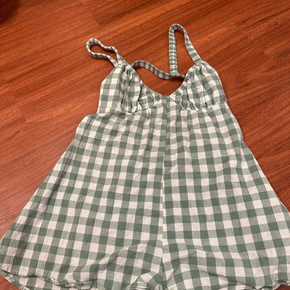 Plaid romper